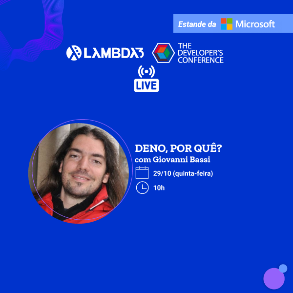 lambdatres's tweet photo. No segundo dia de @TheDevConf Recife Online, Lambdas @FabioDamasceno e @MGuardarini, @giovannibassi, @pfernandesfilho, @sergiopratess, @willsbctm e @AmorimRob trazem os principais assuntos sobre #reactnative #testes #deno e #microsserviços.
@MicrosoftBr @lambdatres #tdc #evento https://t.co/r89Ce9bJGZ