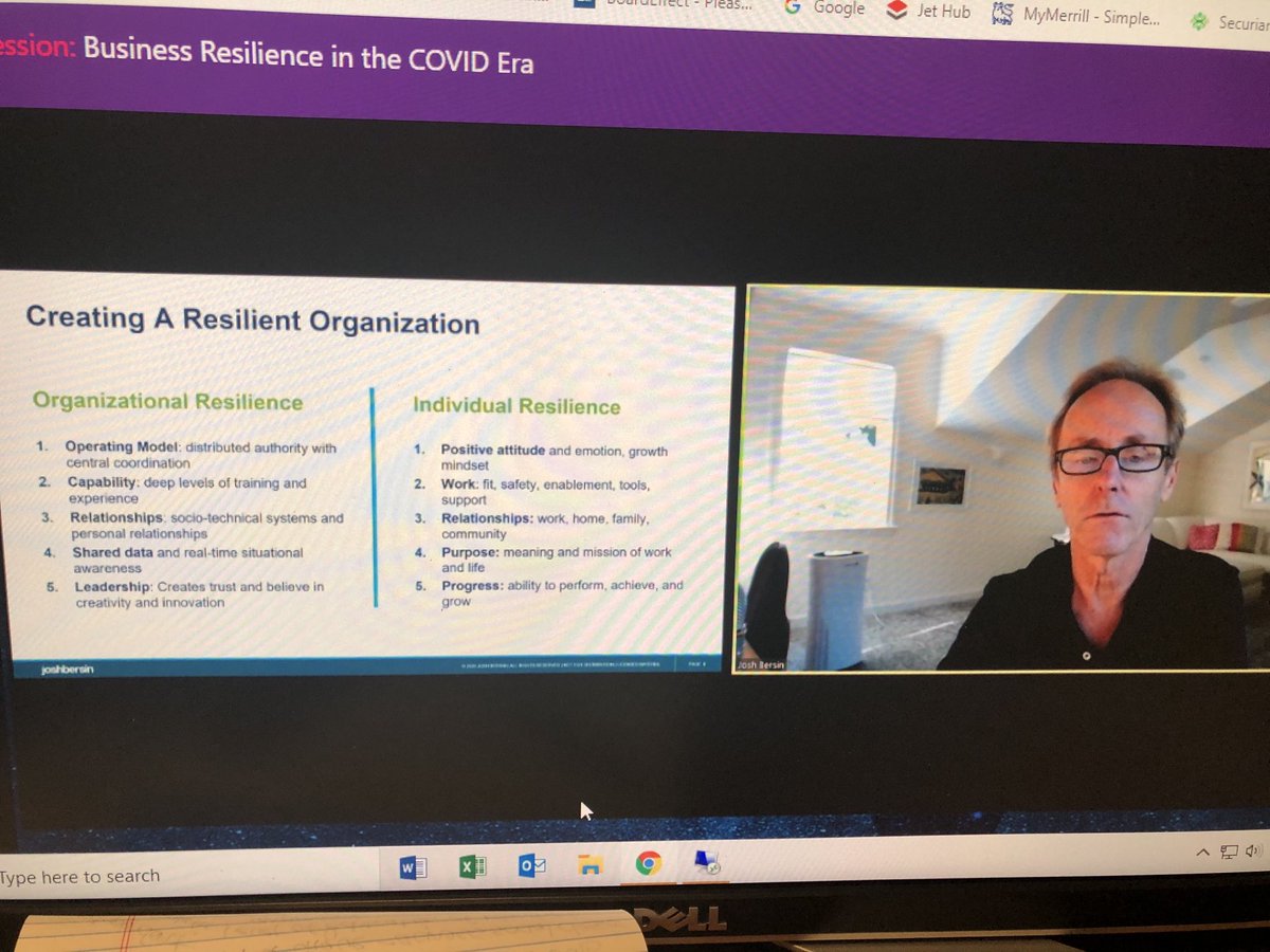 SallyStetson's tweet photo. Creating a resilient organization require individual resilience @Josh_Bersin #HRPS #visionaries2020 @HRPS https://t.co/Gz8KKVOjqg