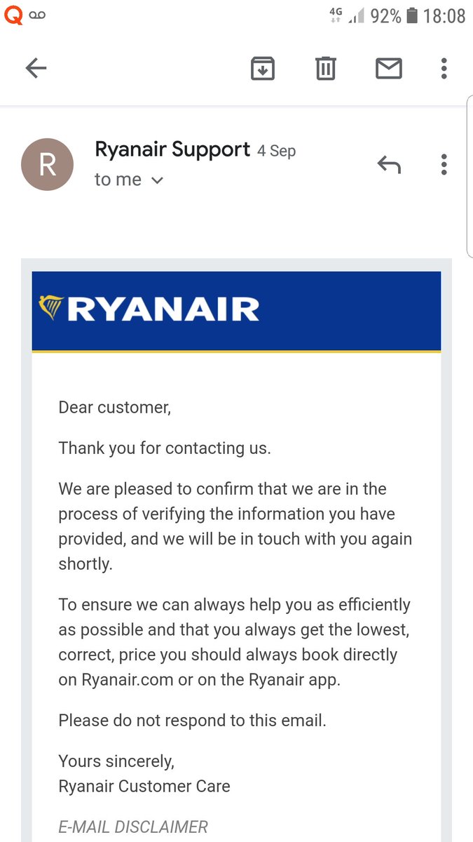 MEarnshaw's tweet photo. @Ryanair I've completed the Ryanair ID verification form with relevant details sent also.  Nearly 2 months ago! https://t.co/UvkMhUc1iq