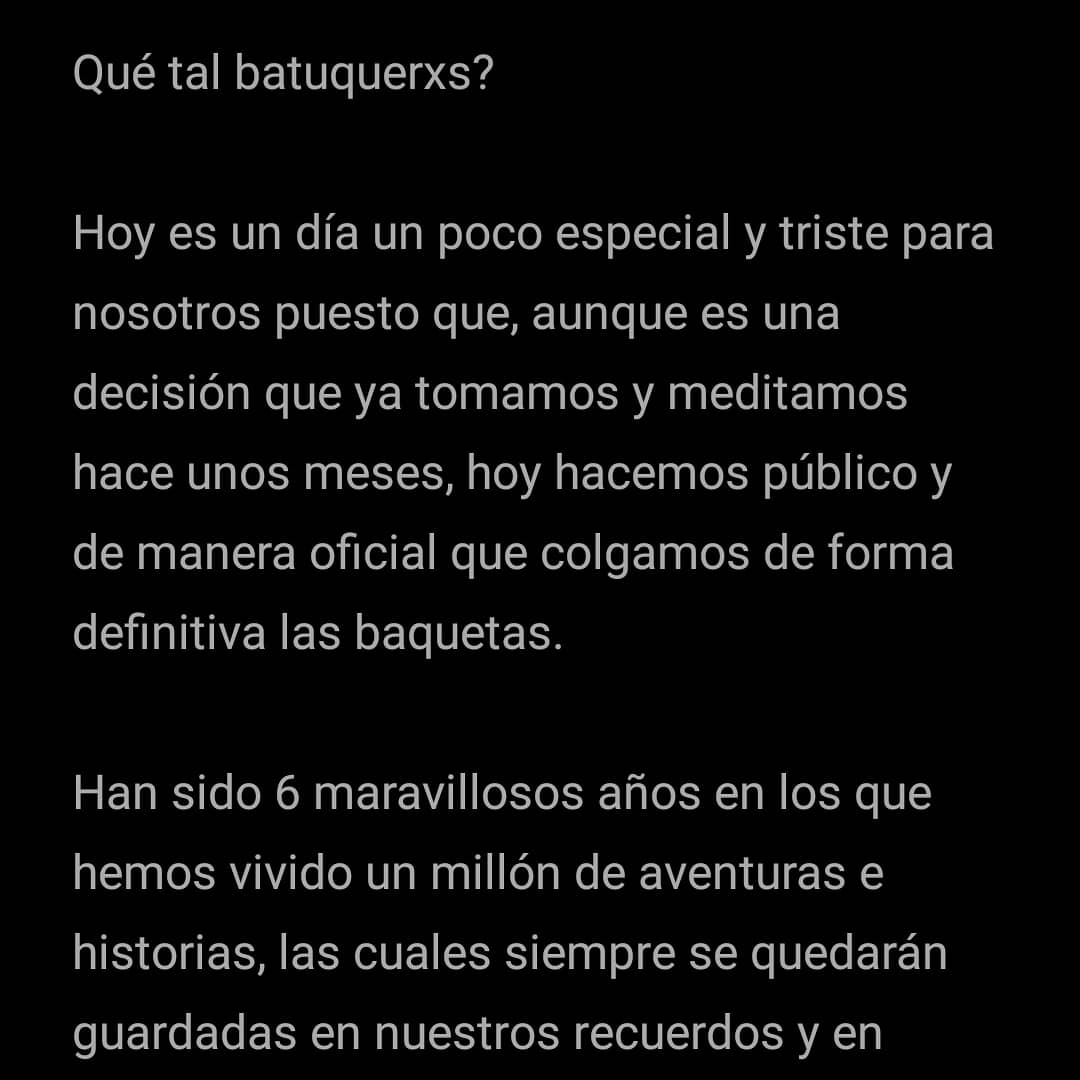CrashBatucada's tweet photo. Muchas gracias por todo! Os quiere, Crash! Batucada

https://t.co/qYVKNSQzmn https://t.co/qkTjXG9JmN