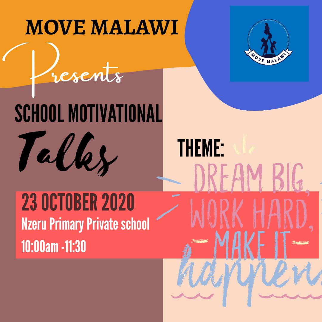 MwMove's tweet photo. Greatness starts from within 🔥 and at Move Malawi we believe in motivating young people to be the best version of themselves! 🔥💃🏽 This Friday we will be having our motivational talks at Nzeru private school in zomba! Stay tuned! https://t.co/DWCZlfBmix