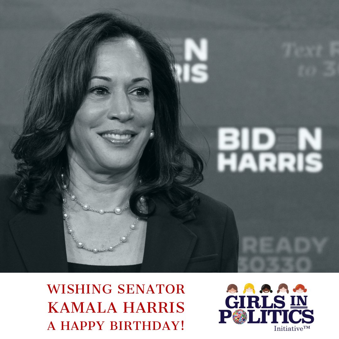 Wishing Senator Kamala Harris a Happy Birthday!  