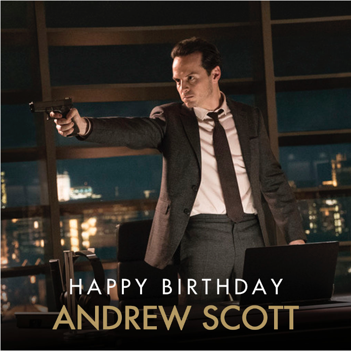 007's tweet photo. Now we know what C stands for. Cake. Birthday Cake. Many happy returns to Andrew Scott who played C in SPECTRE. https://t.co/uh1iBQso6D