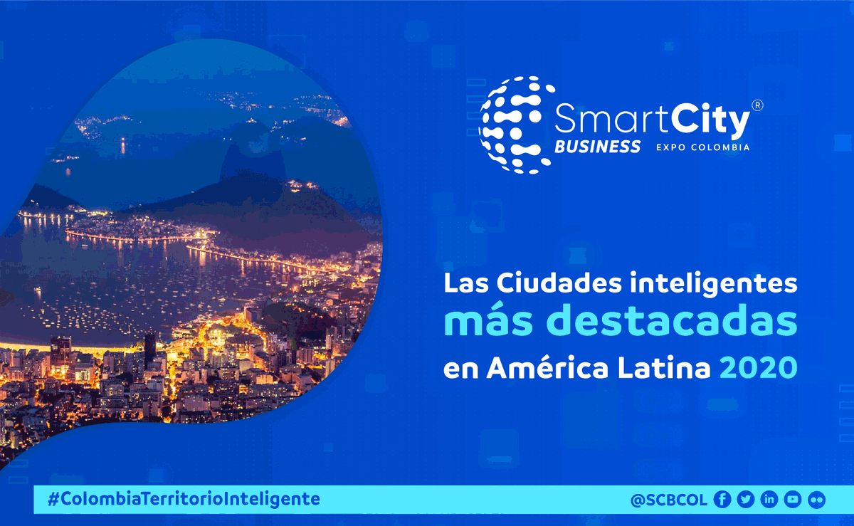 ¿Sabes cuáles son las Smart Cities 2020 más destacadas en América Latina? 🇦🇷 🇨🇴 🇲🇽 
Infórmate en bit.ly/3m3gbLi