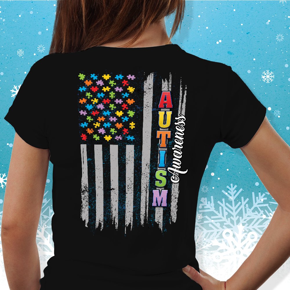 WorkPlacePro's tweet photo. 💙 Brand New! 💙 Autism Awareness Flag shirts on sale now! It's a great time to get some holiday shopping done early! Use promo code SM2008 at checkout. 💙.
#autismawareness #autism #autismacceptance #groupshirts #gildan #workplacepro https://t.co/hOwElqVX8K