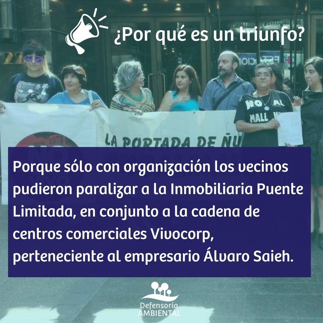 ¡GANAMOS! Corte Suprema revoca decisión de la Corte de Apelaciones de Santiago y anula los permisos ambientales del mega proyecto inmobiliario de Álvaro Saieh, que pretendía construir un mall en Ñuñoa sin participación ciudadana 1/4