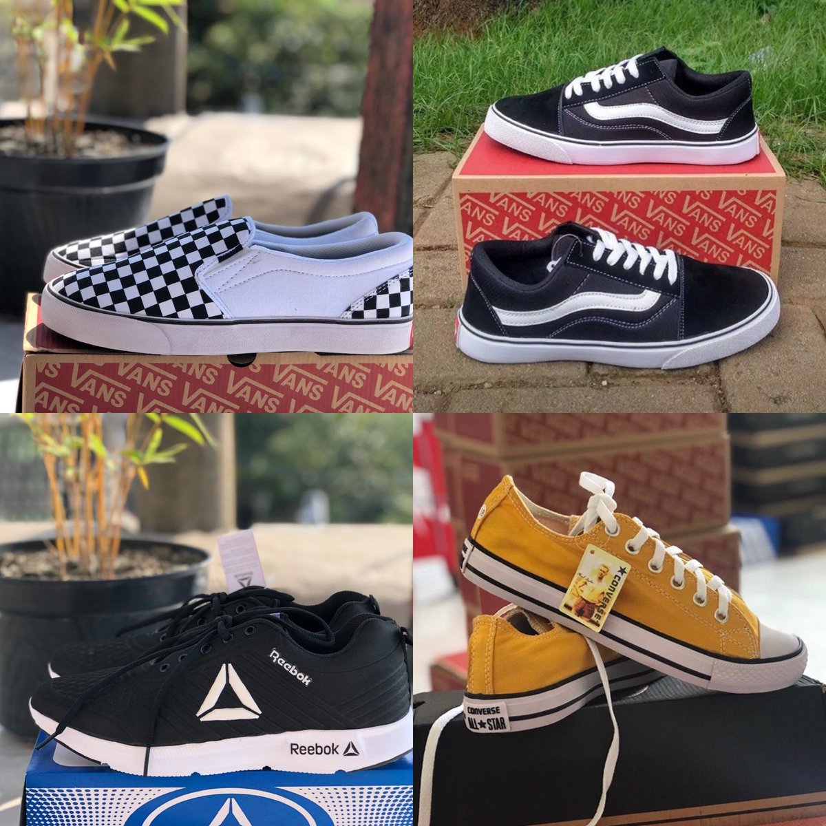 Haloput's tweet image. Hallo disini aku jual sepatu Converse, Vans, Adidas Grade Ori dengan berbagai macam warna. Harganya cuman dibawah 150rb aja bosqu. Barang ready stock. Yang mau kepoin bisa langsung klik link yang disini🥰 👉🏻linktr.ee/heloput