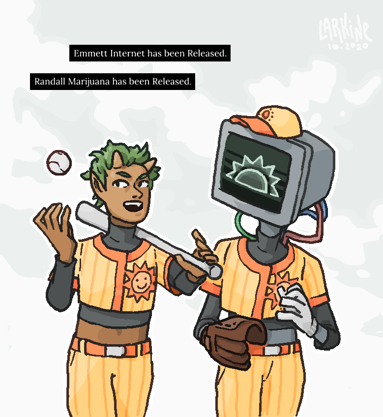 we got to see our friends again. #blaseball Season 10 Day X