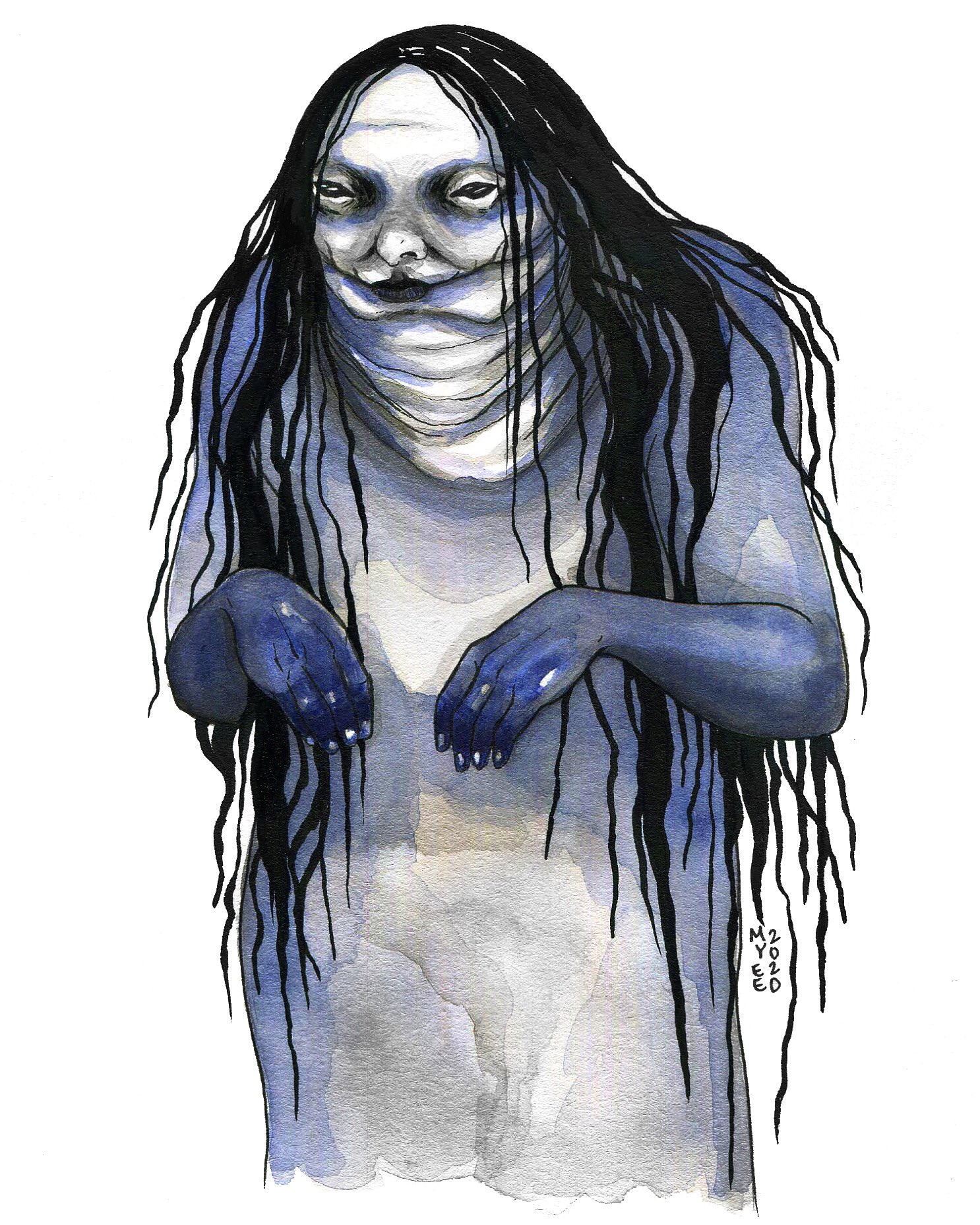 The Pale Lady from Scary Stories To Tell In The Dark : r/PixelArt