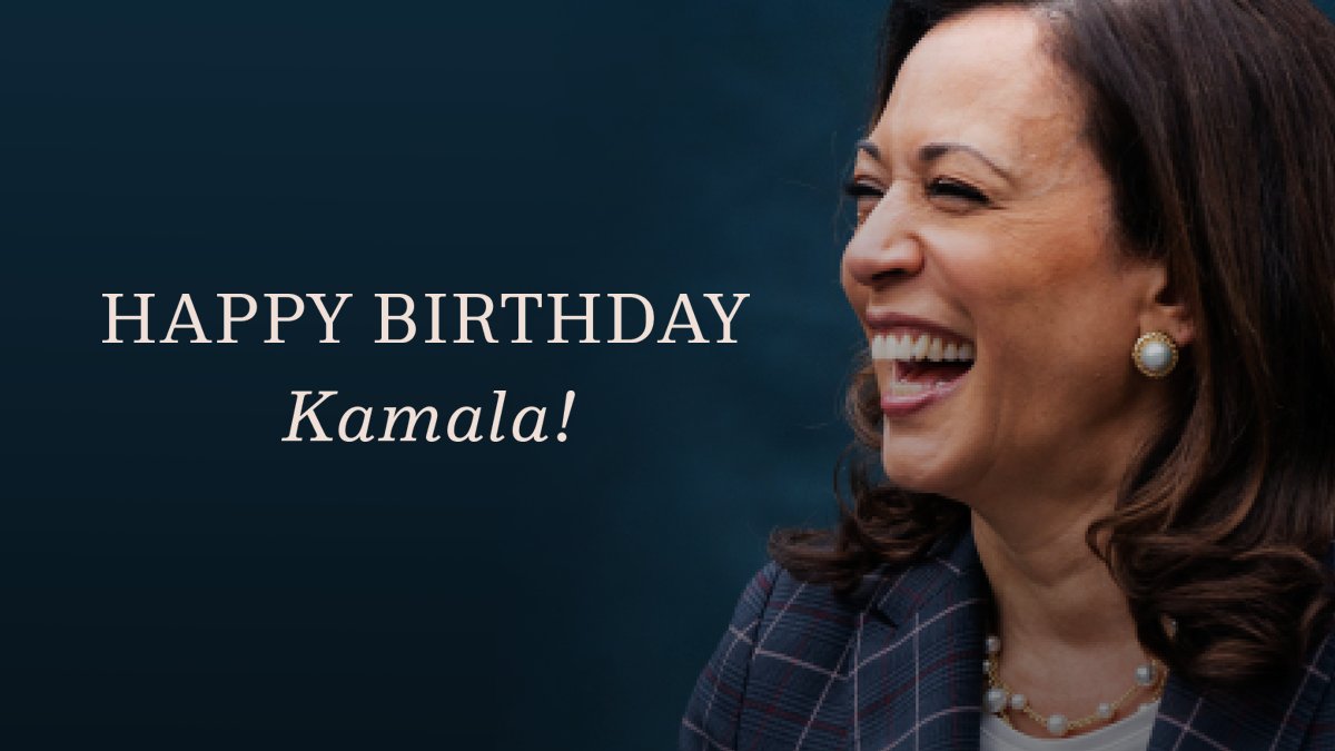 The Democrats on Twitter: "Happy Birthday @KamalaHarris! Join us in wishing our next vice president a happy birthday by voting early to help send her and @JoeBiden to the White House. https://t.co/JcWwsrGkKO" /