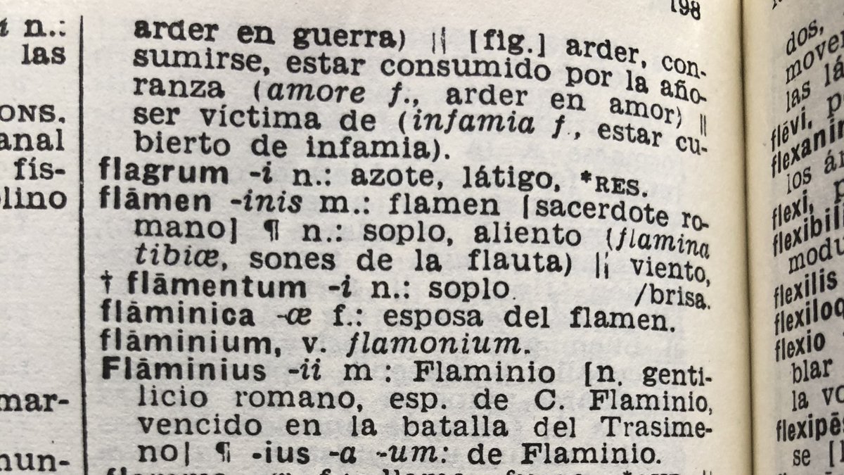 FlamenDialis1's tweet photo. Hoy me he dado cuenta de que, a menudo, repetimos palabras latinas sin saber cuál es su procedencia o #etimología. Por eso voy a contaros el origen de la palabra flamen, -inis: sustantivo masculino de la tercera declinación. Seguid leyendo. 👉 https://t.co/7UCAoExFcr