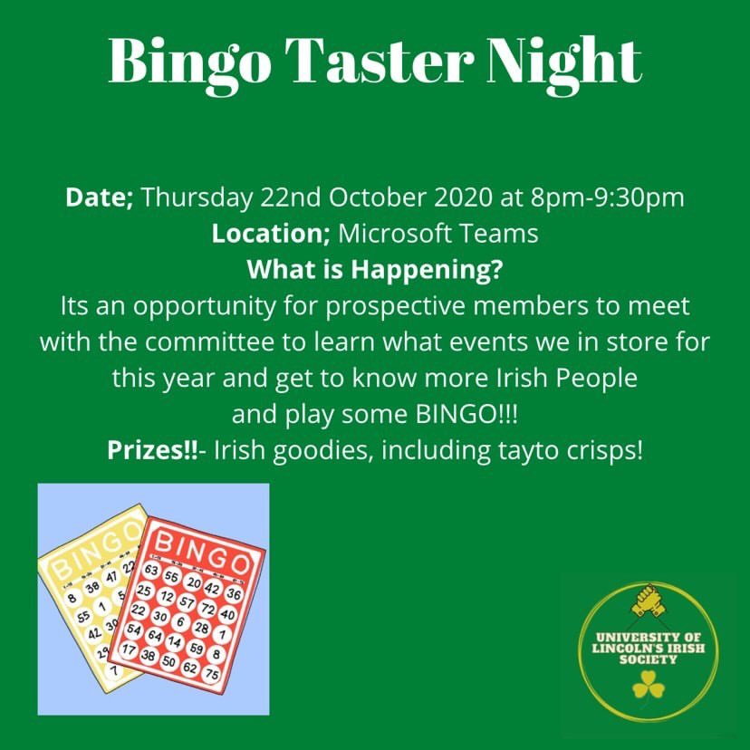 We are so excited to be hosting our first event! 

RSVP by sending and email to irish@lincolnsu.com with your student number! ☘️