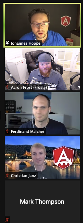 aaronfrost's tweet photo. Getting ready to present at @ngHeidelberg. We're gonna talk about #JamstackNG, how to do Jamstack stuff with @Angular using @ScullyIO. Very cool! I am excited to be here. #ngHeidelberg https://t.co/jsHCXtJBYV