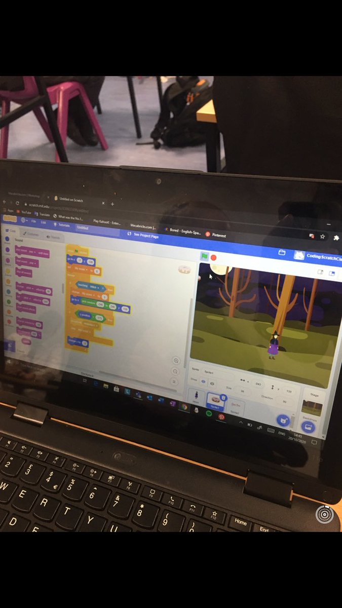 MsConnaughton's tweet image. Some spooky games made on @scratch_ie by students in 1E and 1F in Claregalway for @CodeWeekEU @CodeWeekIRL #STEM #scratchMIT