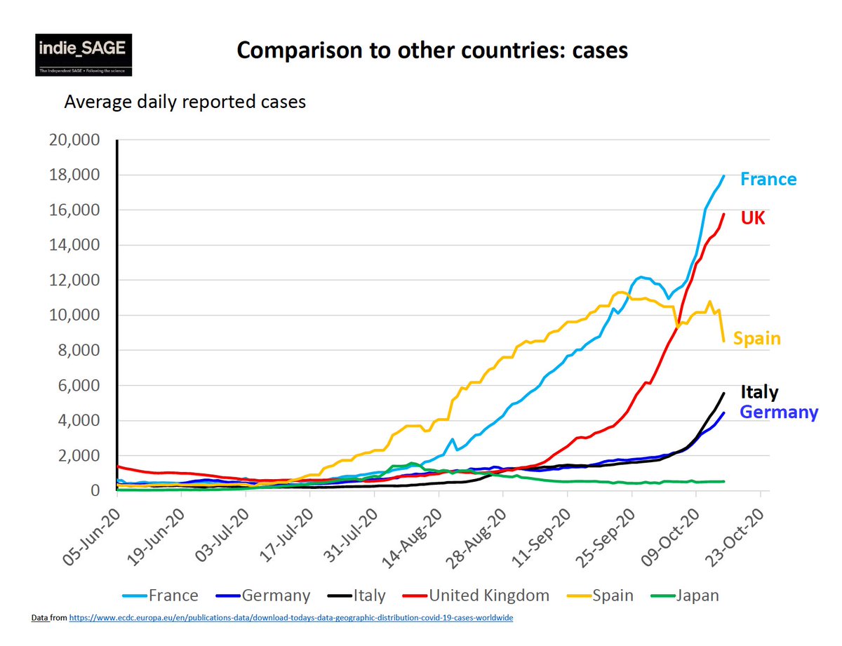 Yet there is no sign the government pays any notice of the evidence that their test, trace and isolate programme is among the worst in Europe and completely ineffective. (4)