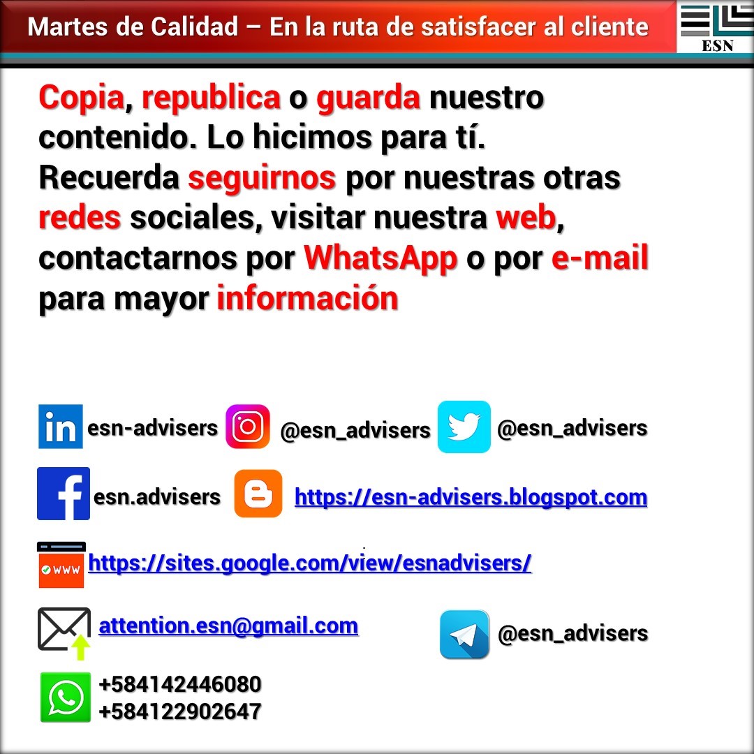 esn_advisers's tweet photo. @esn_advisers además de #auditoría brinda #análisis de #partesinteresadas y elaboración del #plandecomunicaciones del #sistemadegestión
#Comenta #Comparte #Contáctanos
https://t.co/xywNVOBoJu https://t.co/aU7b3wMWBR