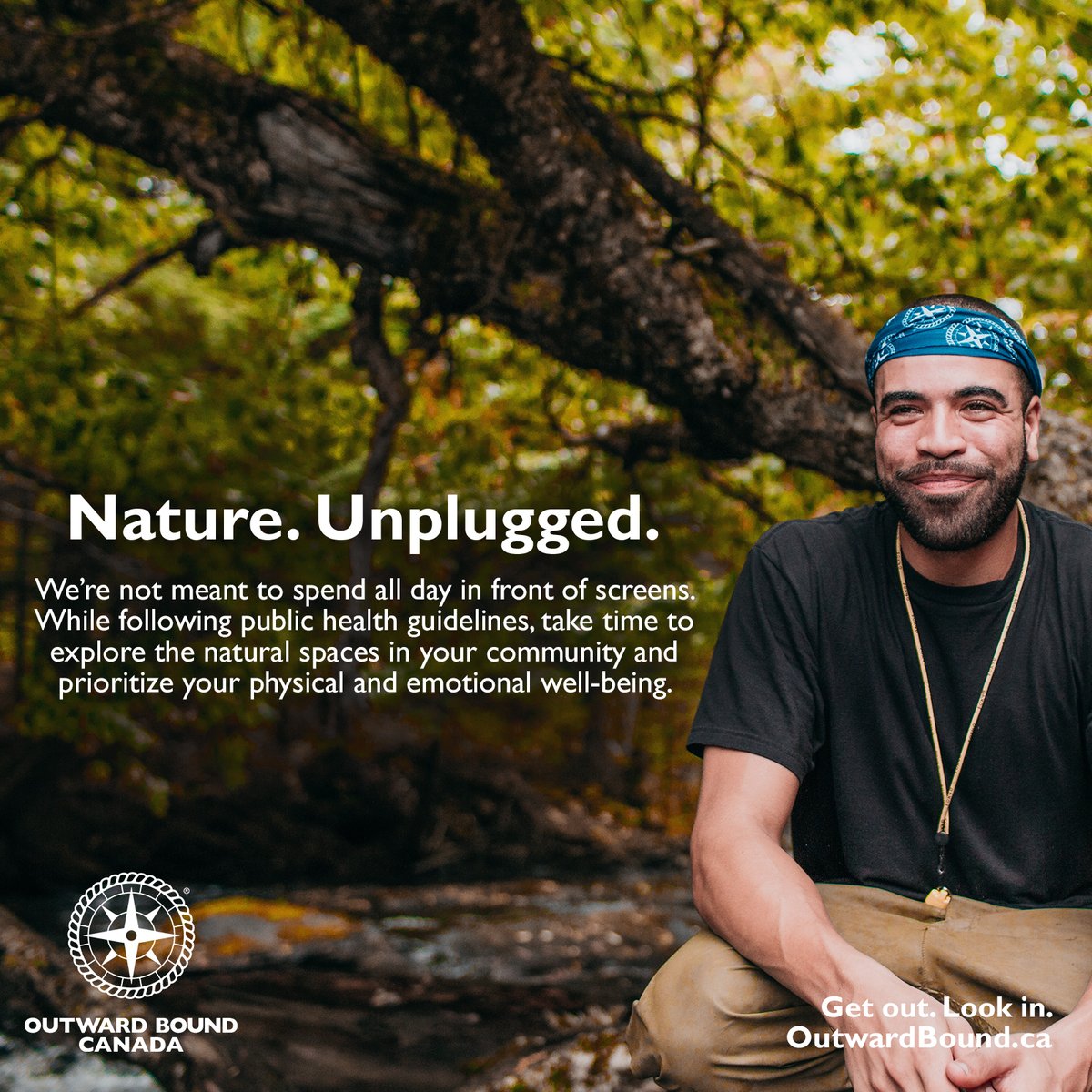 OutwardBoundCan's tweet photo. Relax. Renew. Refocus. Take some time today to unplug from technology and experience the beauty found in nature. #GetOutLookIn https://t.co/zCMuJNCDNY