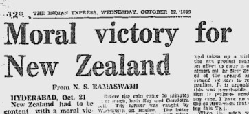 On this day, 1969, the Hyderabad ground staff showed such inefficiency that it remains a blot in the history of Indian cricket.Things took a turn so ridiculous that The Indian Express ran the headline MORAL VICTORY FOR NEW ZEALAND the morning after.+