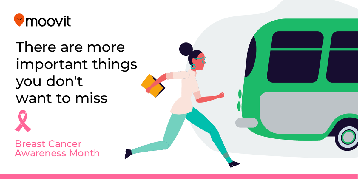 moovit's tweet photo. The best protection is early detection. Don't miss your check up! #BreastCancerAwarenessMonth

For more information on early detection, education, and support services 👉  @NBCF https://t.co/LtnxNiVD4h