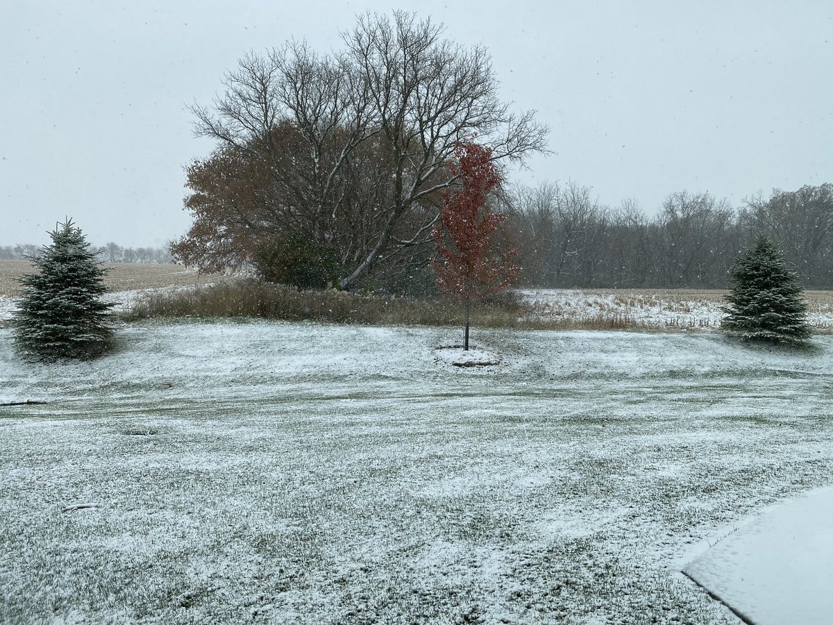 aeganMD's tweet photo. I guess ❄️ in mid October is to be expected for 2020. 🤦♀️ #summertowinter #whereisfall https://t.co/ObK1e1oa66