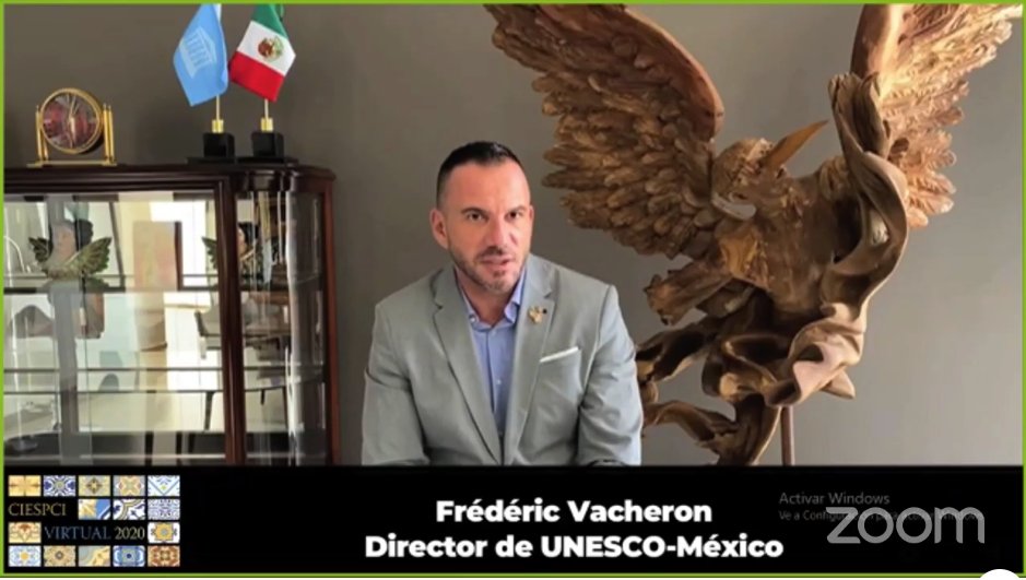 UNESCOMexico's tweet photo. #CIESPCI |Nuestro representante, @fredericpvo, participó en la inauguración del Congreso Internacional sobre Experiencias en la Salvaguardia del Patrimonio Cultural Inmaterial, espacio de intercambio internacional sobre la protección de #PCI. 👉🏿 https://t.co/ioDYGh9unk https://t.co/iPKHvPn0bD