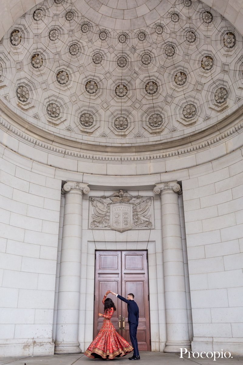 Seeing joyful couples on their wedding day makes my heart full. ⁠

Photo: <a href="/procopiophoto/">Procopio Photography</a>⁠
#brideandgroom #wedding #unionstation