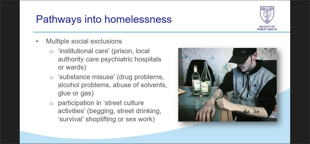 VHSComms's tweet photo. #rcpsgdigital It is very difficult to be healthy if you are homeless, & far too many young lives are involved, with drug related deaths being one outcome, says @maggierae20 @rcpsglasgow https://t.co/jxMZZjq2Jj