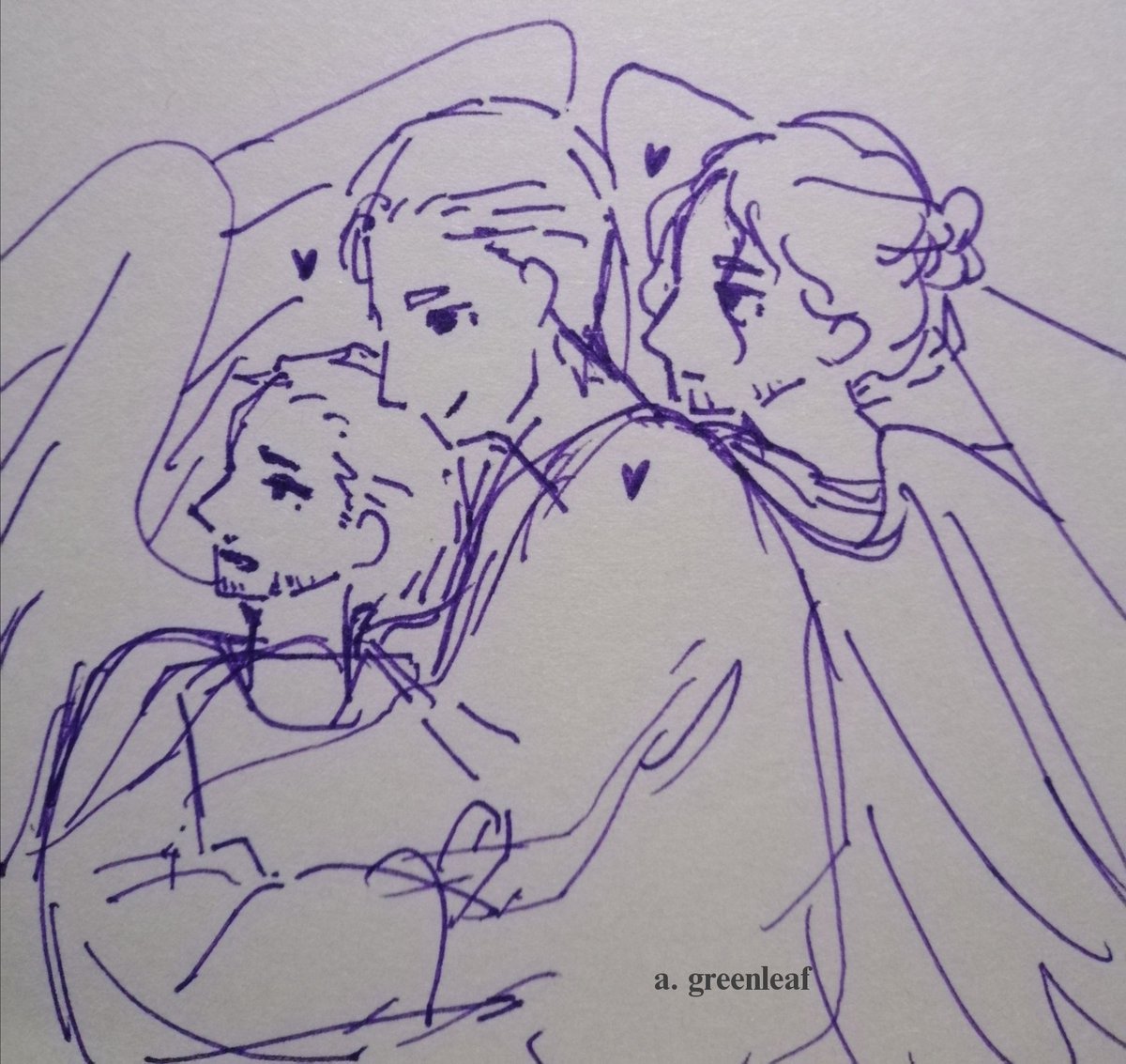 thegreenlaut's tweet photo. doodles from discord pots server pt. 3/?
snuggles 💕 ft. bucky with a bun, snuggled between stony's wings bcs he feels safer there
#stevetony #winterironshield #stuckony https://t.co/I0gGVJ8Gbj