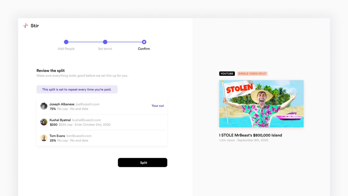 The powerful feature behind Collectives is Splits.Splits allows for transparent & fast payouts. Everyone gets paid at the same time.You can split anything but it's best when native. Split Adsense on a video, split CPM on a single podcast, split an item in your Shopify store.