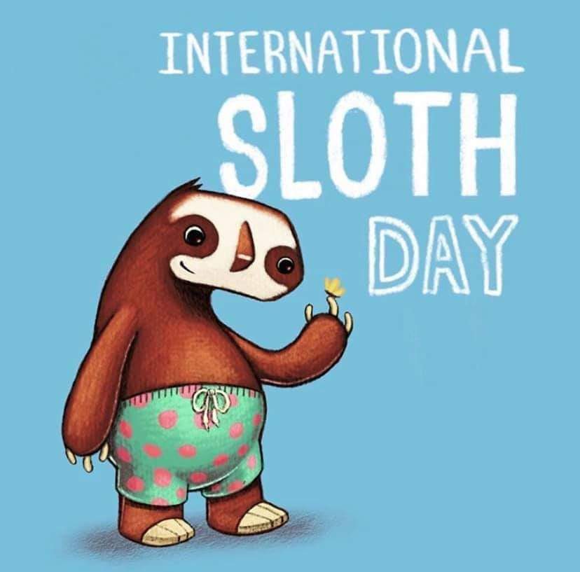 20th October is International sloth day, which is rather apt as this week is Glycogen storage disease awareness week.
#GSDAW2020 #GSD2 #Pompe #slothsquad 
#GlycogenStorageDisease
#HopeTravels #Rare #LSD