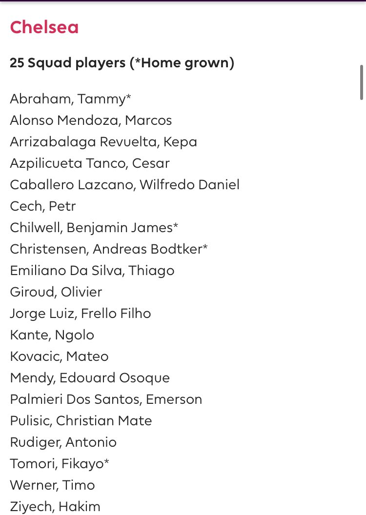 liam_twomey's tweet photo. Erm, guys... Petr Cech is on Chelsea’s squad list for the Premier League #CFC https://t.co/WxieOTJqPM https://t.co/1YxtVXlz6W