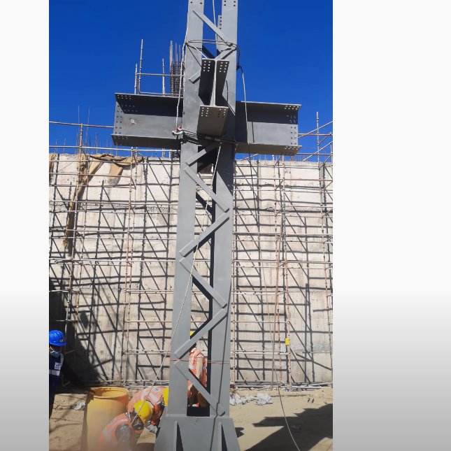 cbdhage's tweet photo. #INPROJECTUPDATE
First Steel section Column erected for #Leh Airport New terminal After Ritual ceremony. https://t.co/lQgdAOrTAs