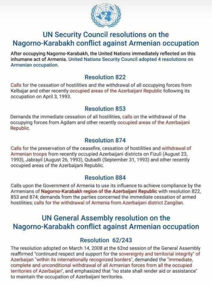"Peace is not merely the absence of war but the presence of justice."Martin Luther King Jr.
#ArmeniaEndTheOccupation 
#RespectUN
#StopArmenianAggression