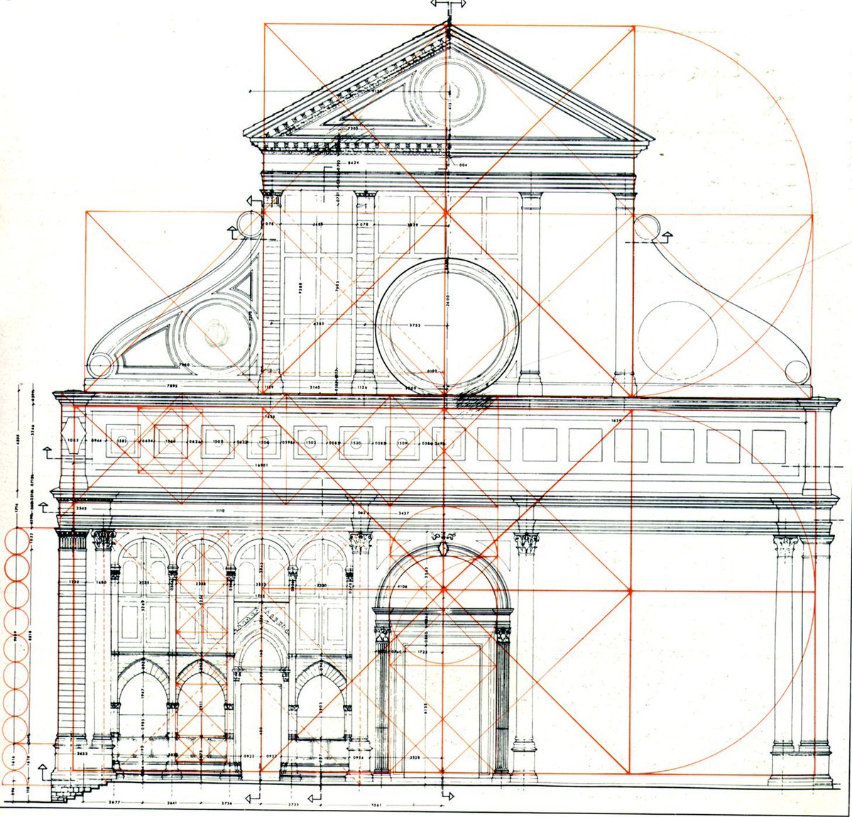 Leon Battista Alberti, "Santa Maria Novella" cephe tasarımı, Floransa, İtalya, 1456-1470

#RönesansMimarlığı #utarchitecturapoesis