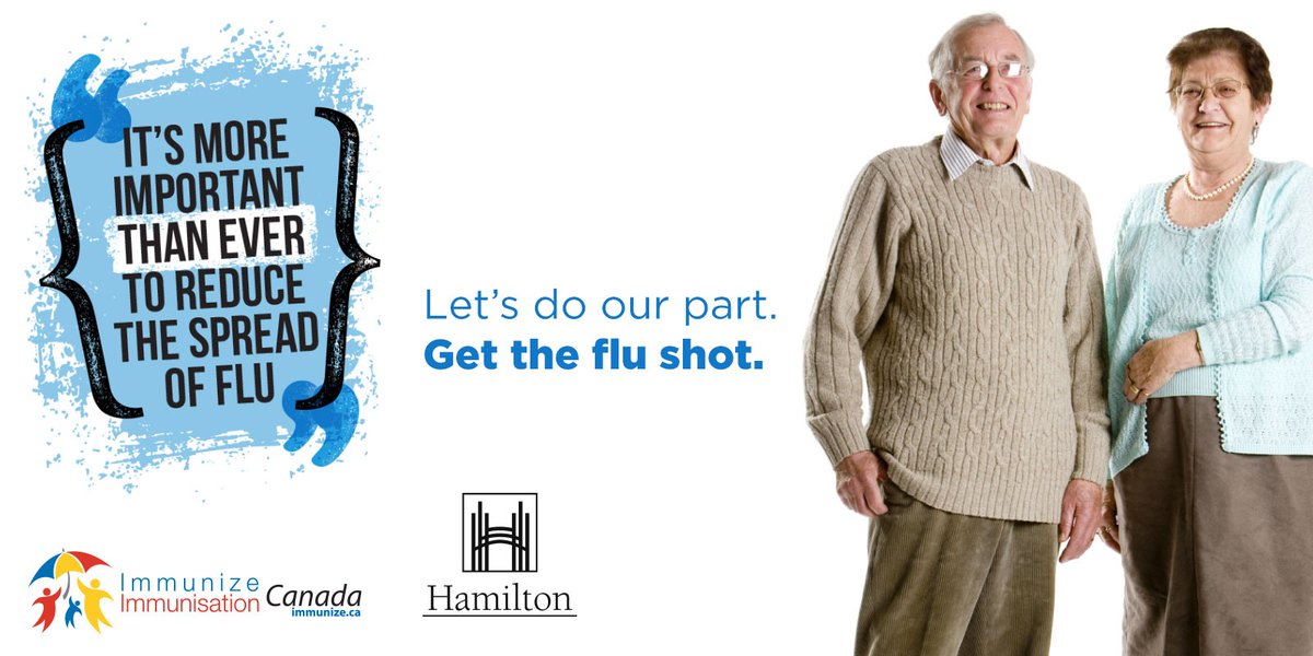 Are you or someone in your family age 65 or older? Flu vaccine has been shown to reduce the rate of flu-related hospitalization among older adults. Help protect yourself and those around you: Get the flu shot.  For flu shot options visit: hamilton.ca/flu