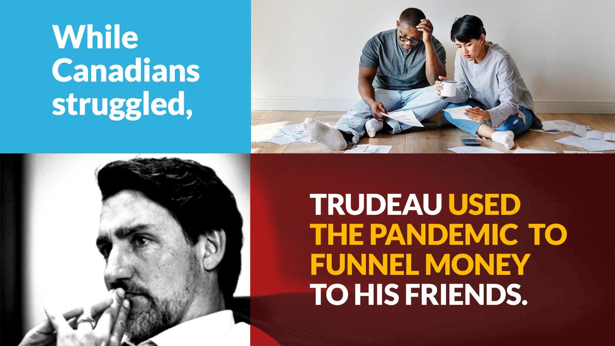 erinotoole's tweet image. Justin Trudeau shut down Parliament to cover up the fact that he used the pandemic to funnel money to his friends.

They don’t want to the truth to come out and this cover up is becoming quite desperate. 

Conservatives will fight to get the answers we believe Canadians deserve.