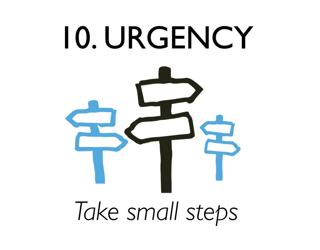 The Urgency Instinct”Do it now or it’ll be too late”It’s almost never urgent or an either/or situation.When we perceive immediate danger we stop thinking clearly.Ask yourself how urgent it really is. Lesson: always be moving, but don’t always run.