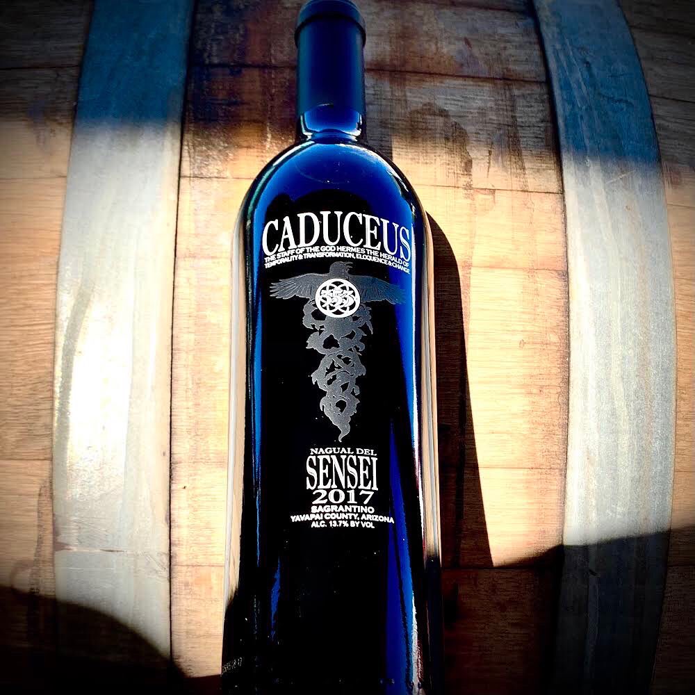 caduceuscellars's tweet image. This is the first Nagual del SENSEI we’ve released since 2005. Now with 100% Arizona SAGRANTINO from the Eliphante Block in Cornville, AZ. Available at the Jerome Tasting Room and online at Caduceus.org beginning October 30. #arizonawine #caduceuscellars #sensei