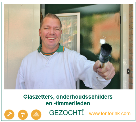 Voor diverse vestigingen zoeken we glaszetters, onderhoudsschilders en -timmerlieden met oog voor detail, gevoel voor kwaliteit en passie voor het vak. lenferink.com/glaszetters-on…