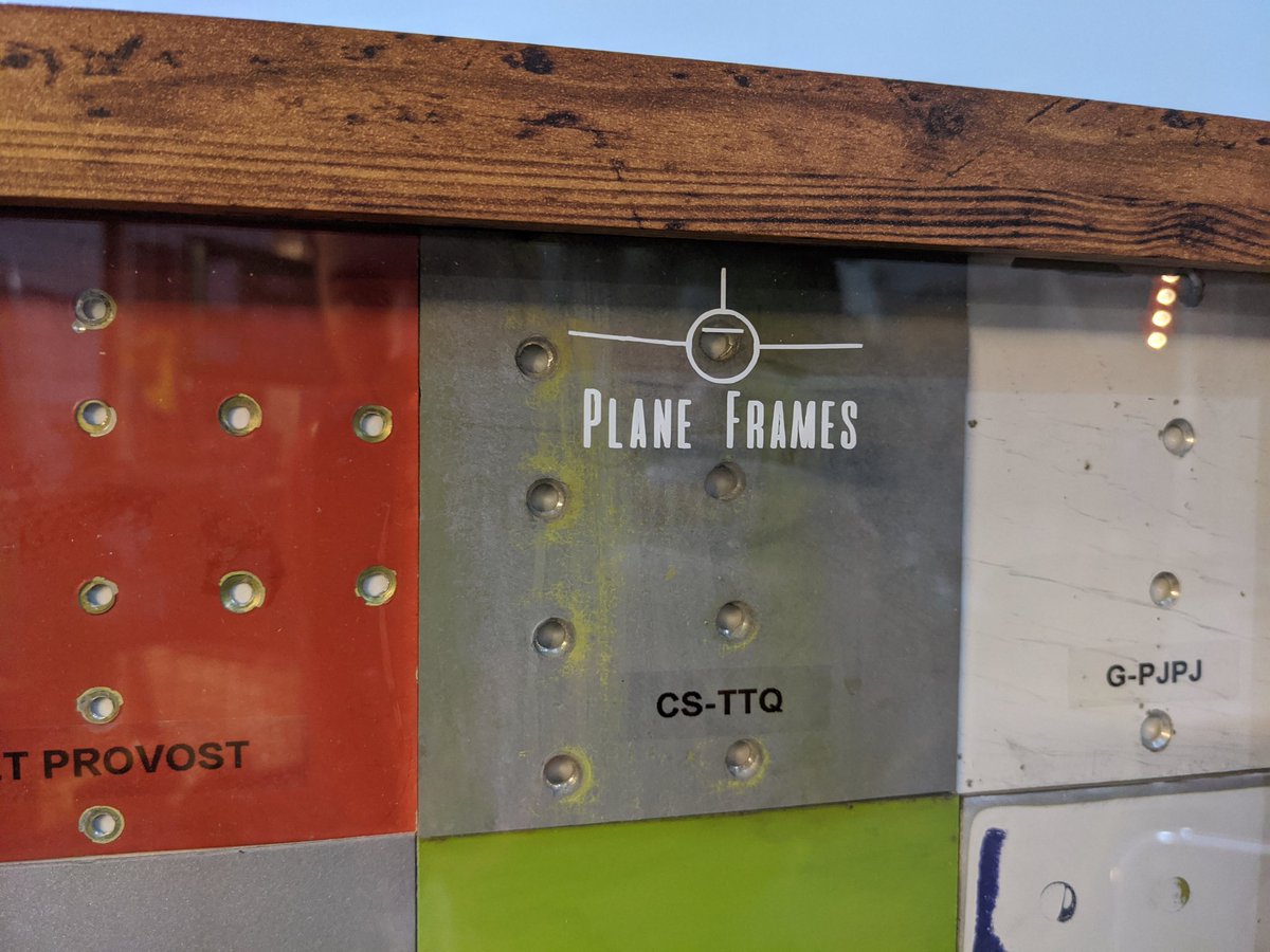 Stu_artaviation's tweet photo. Well..... Here's it is!

Plane Frames by STU-ART Aviation Furniture.

12 individual pieces of aircraft skin in a cool box frame.  For £99! 

Each pieces has its individual details on. Squares going forward will be £10 each making it infinitely changeable!
Perfect for Xmas! https://t.co/4KPu8STggY