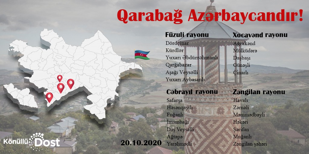 Azadlığa qovuşan #torpaqlarımız. #Azərbaycan ordusu, daim irəli!🇦🇿✊
#KarabakhisAzerbaijan
#QarabağAzərbaycandır