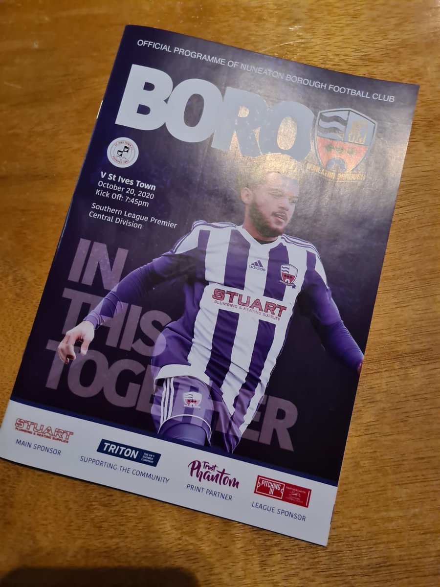 Tonight’s programme #uptheboro