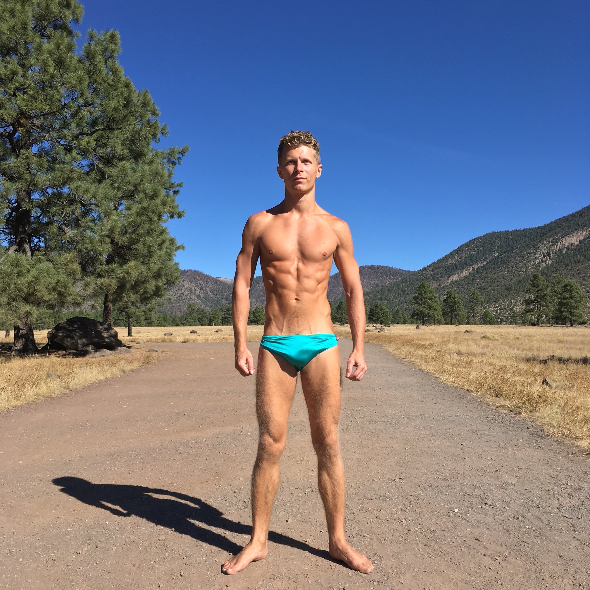 mekanisk Geometri Portal Tim Parise on Twitter: "Yesterday someone called the cops on me for wearing  a speedo at Buffalo Park in Flagstaff, so today I wore an even smaller,  brighter speedo. #flagstaff #arizona #southwest #