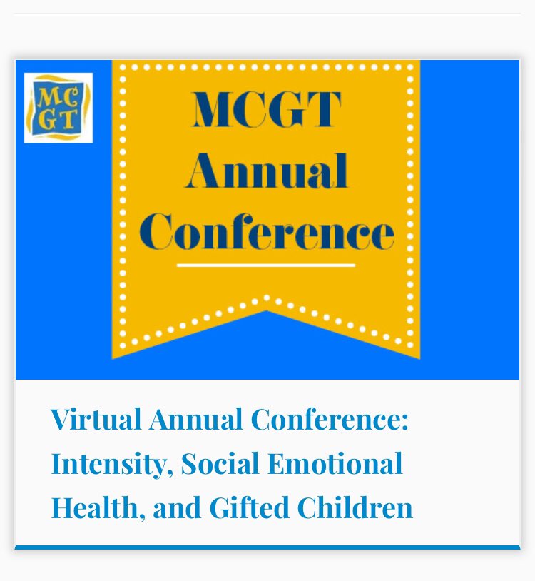 MsHaynesMN's tweet photo. Great opportunity from @MCGT_Tweets to get some information &amp; support for you &amp; your #gifted child! Link to information on my linktree #giftedandtalented #giftededucation #iteachgifted #mcgt #socialemotionallearning #sel #mentalhealth #teachermom #giftedkids #giftedparenting https://t.co/U37a7IX34U
