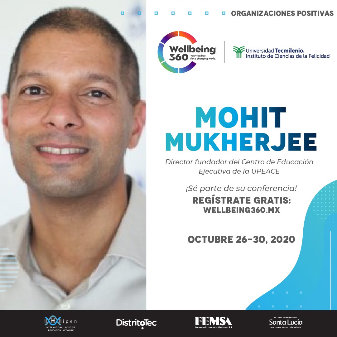 Join me and many other presenters at Wellbeing 360! I will be presenting on October 26th  about The Future of Happiness in Organizations and beyond. You can register for free for the event. @Wellbeing360