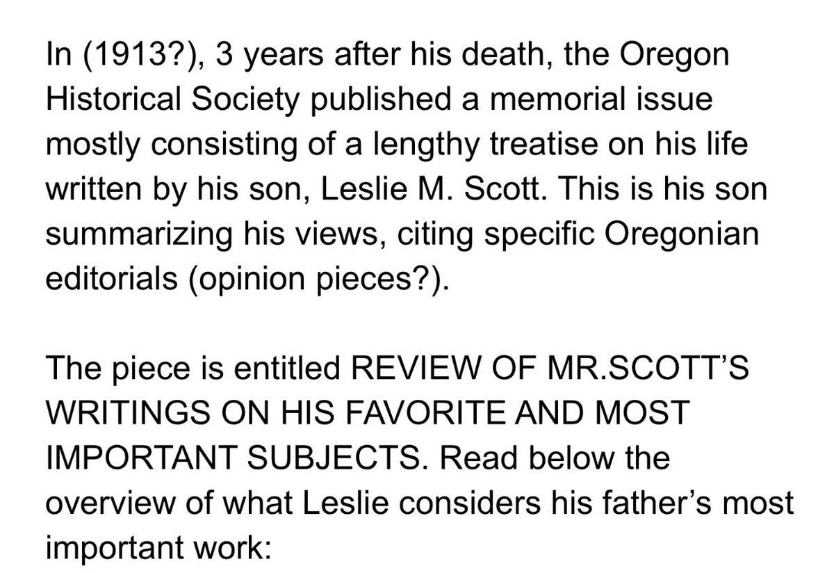 I’m not cherry picking here, or removing from context. After his death, the Oregon Historical Society (echoed he had been president of) published a full memorial issue, including an overview of views and quotes. I’m going to pull from THAT.