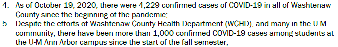 And it looks like (surprise, surprise) infections among students are driving a large fraction of Washtenaw County's cases.