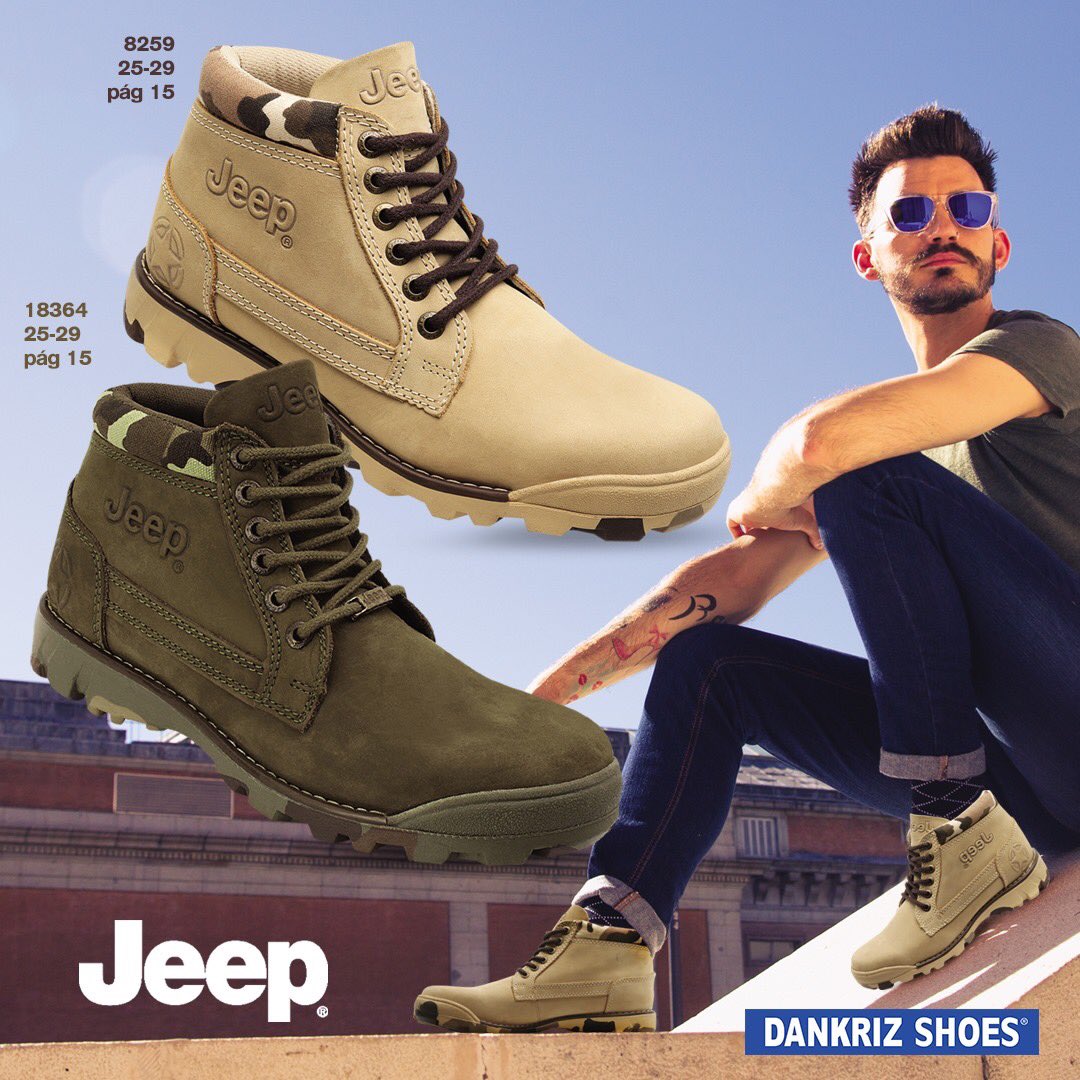Dankriz Shoes® on Twitter: "¡Este par de botas Jeep son perfectas! 👊😎 Imposible resistirse al mejor calzado 🧔 Sólo en Dankriz #jeep #bota #extremo #estampadomilitar #caballeros #hombres https://t.co/dZV1ytd2p4" / Twitter