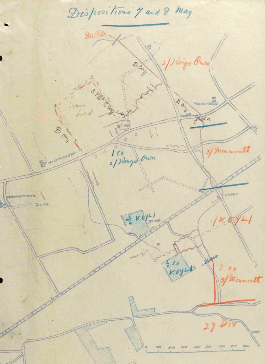 3/ As I was working on 2/King's Own material last week I was looking at their part in the Battle of Frezenberg on 8 May 1915 - a truly dark day for the British. On 4 May the 2/King's Own left Ypres to take over new positions on Frezenberg Ridge (between Ypres & Zonnebeke).