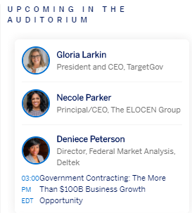 TargetGov's tweet image. Let&apos;s talk the inside scoop on government contracting live at 3pm! #AmexBusiness  #SummitForSuccess #businessgrowth @AmexBusiness